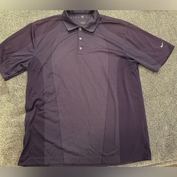Nike Golf men’s dark purple/ plum polo shirt size large - Picture 1 of 4